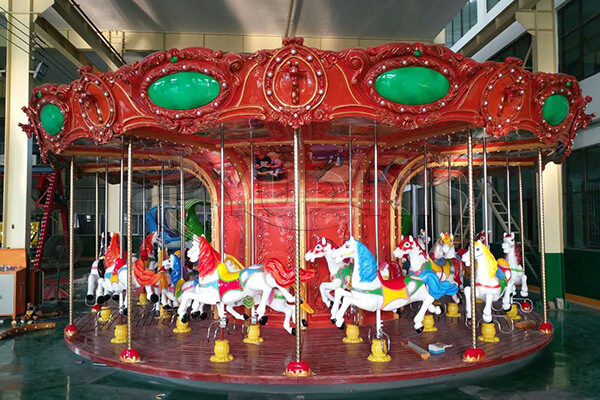 Amusement park carousel