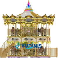 elegant double decker merry go round