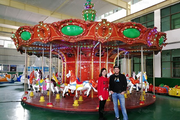 DINIS 24 seats vintage merry go round sold to Italian client