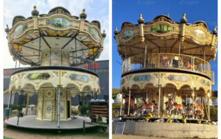 38 people mobile double decker carousel
