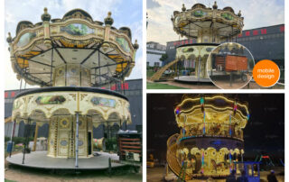 38 people portable 2 story carousel at Dinis Factory