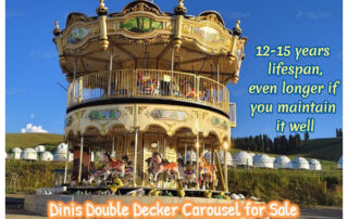 Dinis Factory double decker merry go round ride