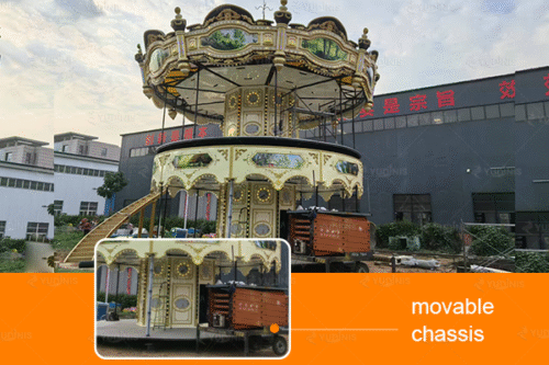 mobile chassis of Dinis double decker carousel ride