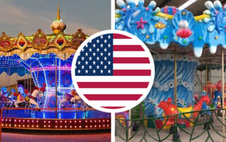 outdoor carousels in the USA