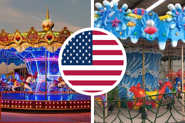 outdoor carousels in the USA