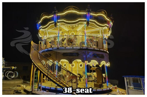 38-Sitzplatz im Freien 2 Geschichte Karussell