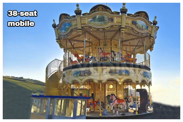 38-asiento 2 story carousel carnival ride mobile style
