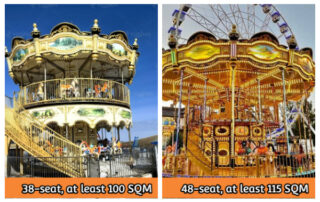 Dinis double decker carousel area sizes