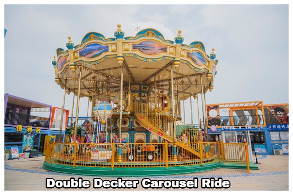 Dinis double layer carousel amusement ride