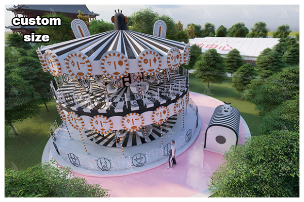 custom sized two story merry go round
