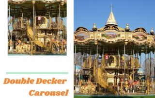 durable double decker carousel attraction from Dinis Factory