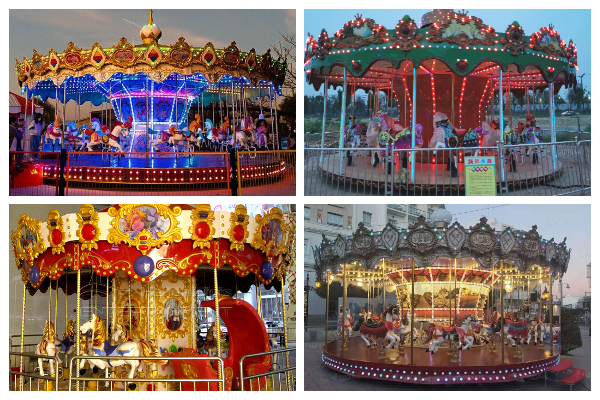 vintage merry go round zoo ride